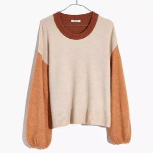 Madewell Colorblock Payton Pullover Sweater NWT
